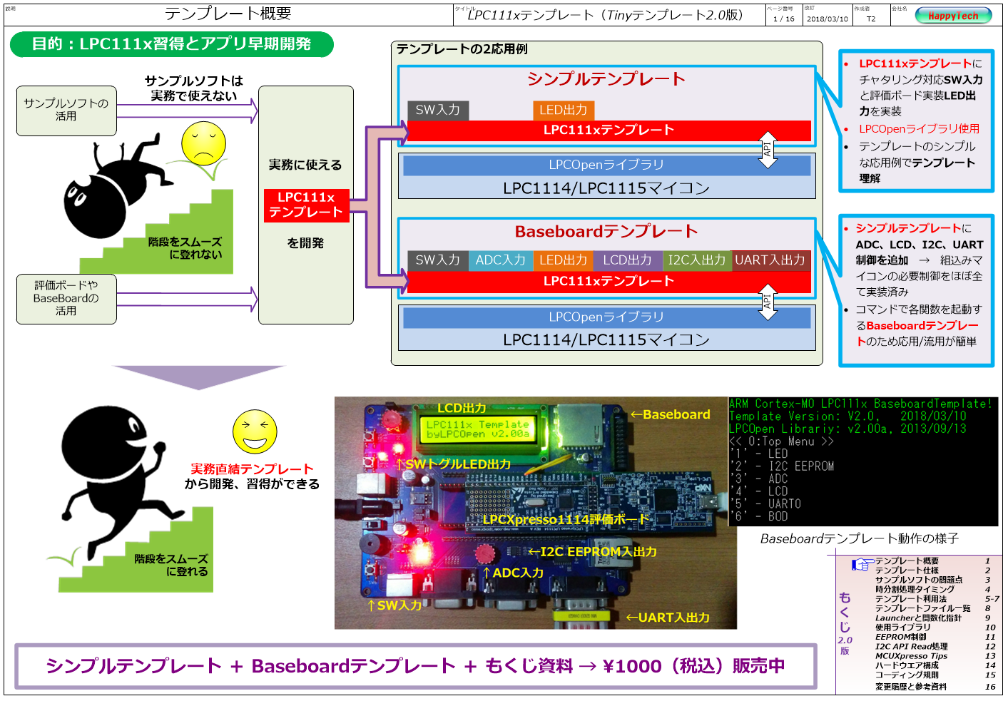LPC111xテンプレート概要